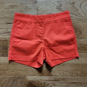 J. Crew Red Chino Shorts Size 00